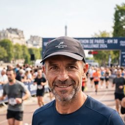 Portrait d'un coureur de marathon expérimenté